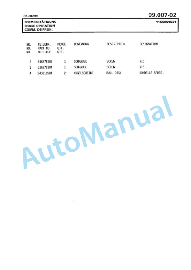 Bomag BG 160T Motor Grader Spare Parts Catalogue 00811234 3 Bomag BG 160T Motor Grader Spare Parts Catalogue 00811234-3
