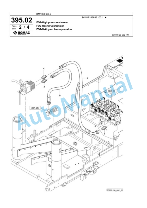 Bomag BM 1000-30-2 Cold Milling Planer Spare Parts Catalogue 00800667 5 Bomag BM 1000-30-2 Cold Milling Planer Spare Parts Catalogue 00800667-5