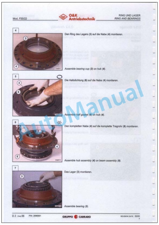 Bomag BM 1000-30, BM 1200-30, BM 1300-30 Cold Milling Machine Service Manual 00891613 4 Bomag BM 1000-30, BM 1200-30, BM 1300-30 Cold Milling Machine Service Manual 00891613 - Image 4
