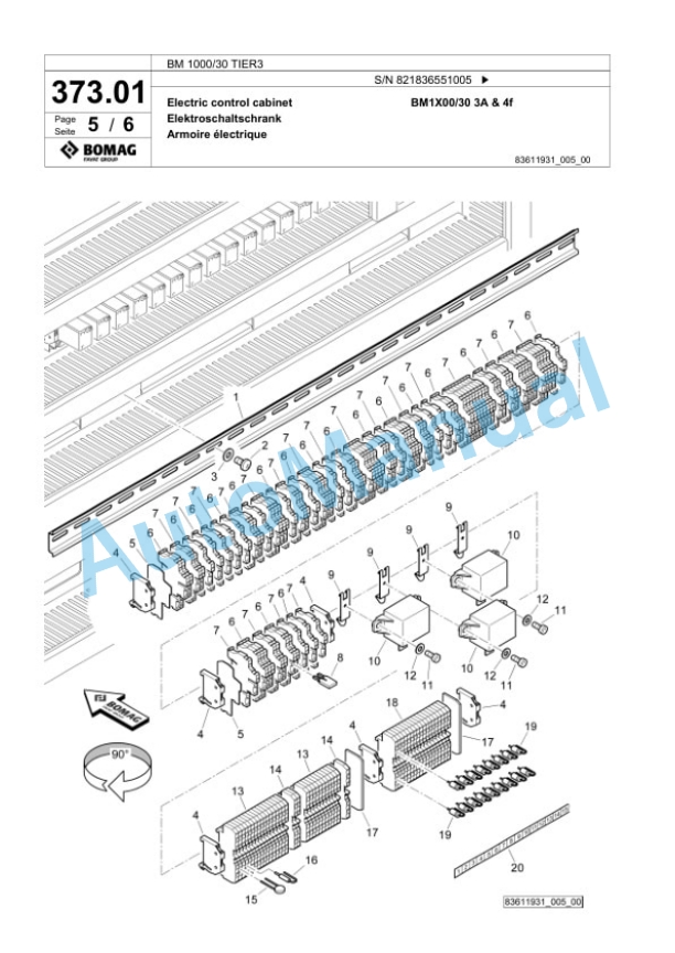 Bomag BM 1000-30 TIER3 Cold Milling Planer Spare Parts Catalogue 00825091 2 Bomag BM 1000-30 TIER3 Cold Milling Planer Spare Parts Catalogue 00825091-2