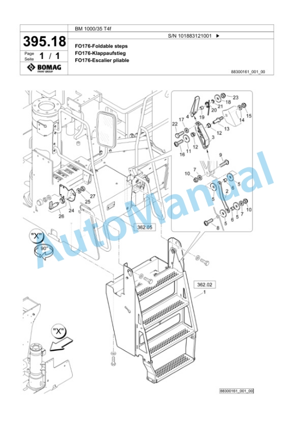 Bomag BM 1000-35 T4f Cold Milling Planer Spare Parts Catalogue 00825165 4 Bomag BM 1000-35 T4f Cold Milling Planer Spare Parts Catalogue 00825165-4