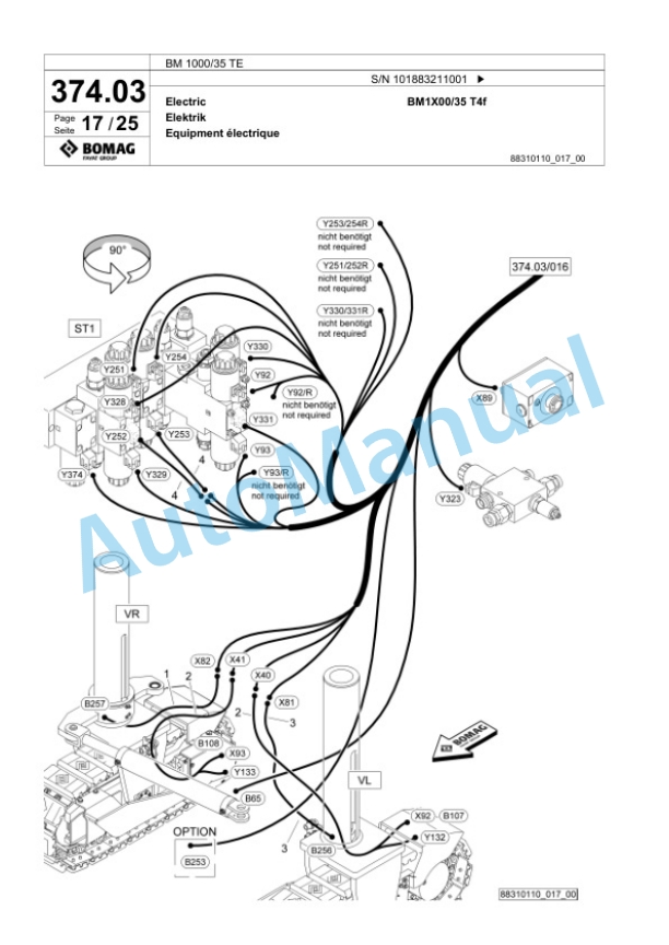 Bomag BM 1000-35 TE Cold Milling Planer Spare Parts Catalogue 00825875 2 Bomag BM 1000-35 TE Cold Milling Planer Spare Parts Catalogue 00825875-2