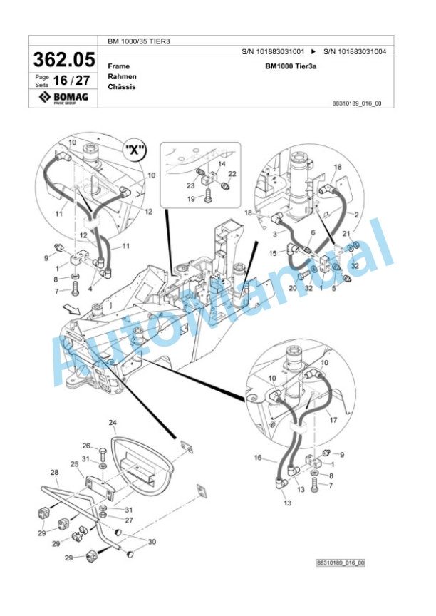 Bomag BM 1000-35 TIER3 Cold Milling Planer Spare Parts Catalogue 00824569 2 Bomag BM 1000-35 TIER3 Cold Milling Planer Spare Parts Catalogue 00824569-2