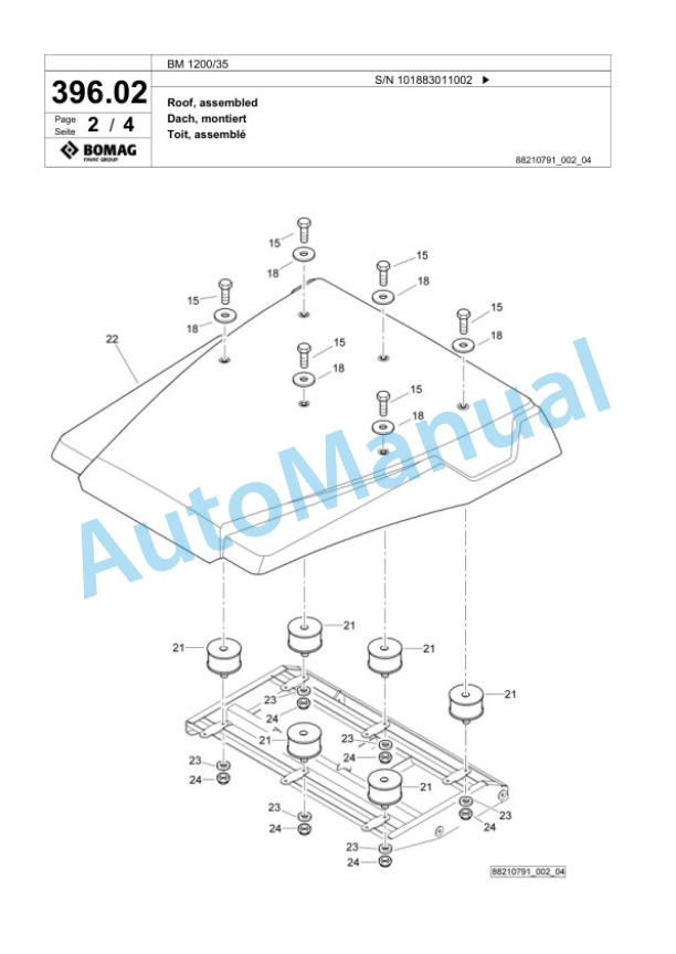 Bomag BM 1200-35 Cold Milling Planer Spare Parts Catalogue 00824533 5 Bomag BM 1200-35 Cold Milling Planer Spare Parts Catalogue 00824533-5