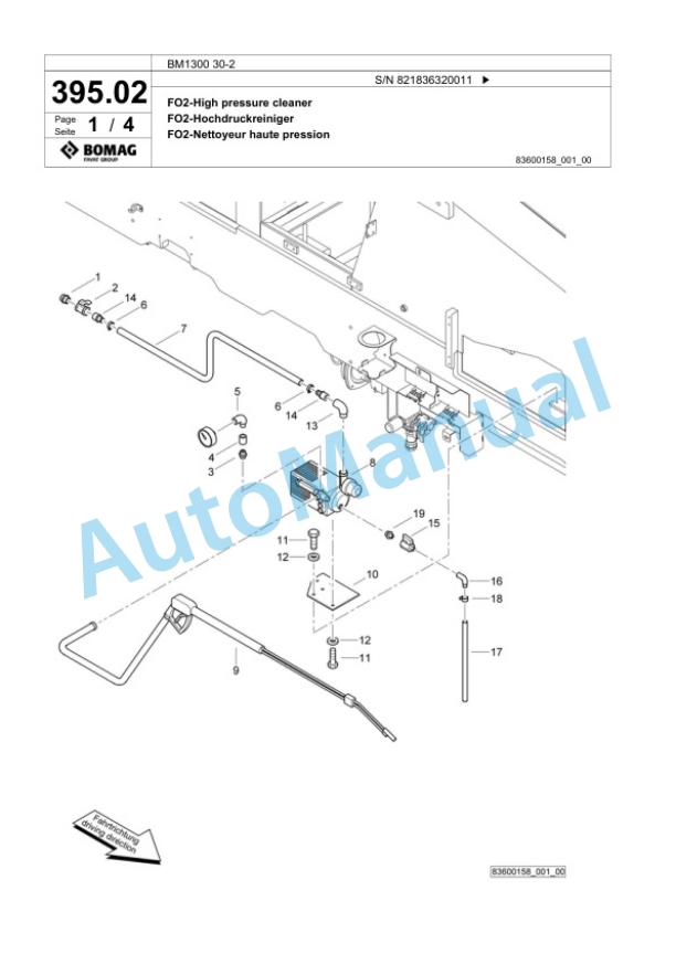 Bomag BM 1300 30-2 Cold Milling Planer Spare Parts Catalogue 00800675 5 Bomag BM 1300 30-2 Cold Milling Planer Spare Parts Catalogue 00800675-5
