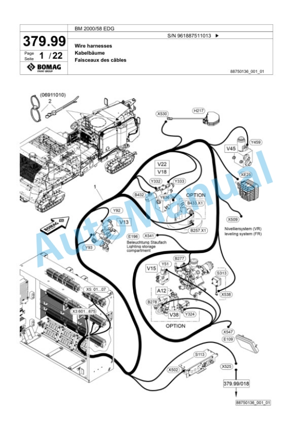 Bomag BM 2000-58 EDG Cold Milling Planer Spare Parts Catalogue 00827129 2 Bomag BM 2000-58 EDG Cold Milling Planer Spare Parts Catalogue 00827129-2