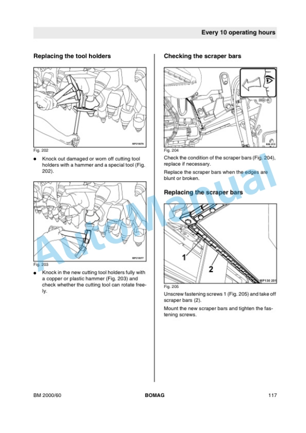 Bomag BM 2000-60 Cold Milling Machine Operating and Maintenance Instructions 00806061 3 Bomag BM 2000-60 Cold Milling Machine Operating and Maintenance Instructions 00806061-3