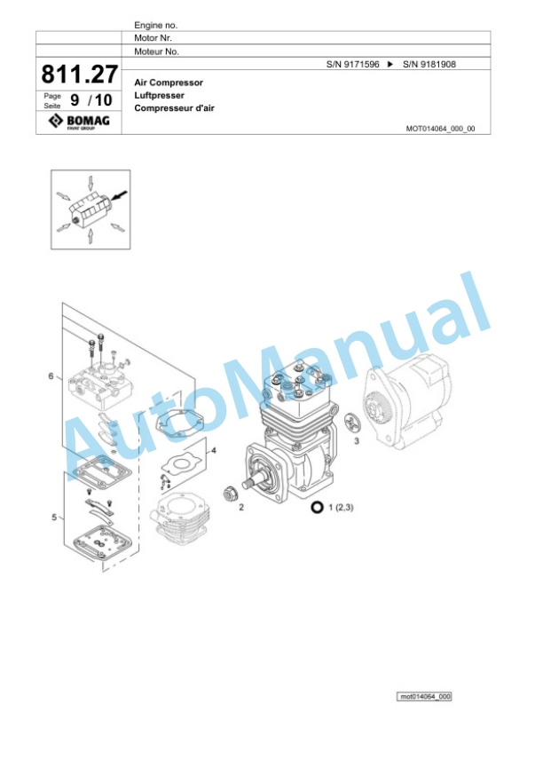 Bomag BM 2000-60 Cold Milling Planer Spare Parts Catalogue 00800623 5 Bomag BM 2000-60 Cold Milling Planer Spare Parts Catalogue 00800623-5