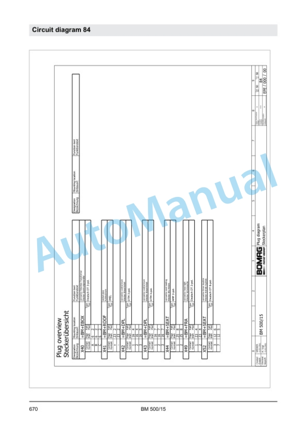 Bomag BM 500-15 Cold Planer Service Manual 00891685 3 Bomag BM 500-15 Cold Planer Service Manual 00891685 - Image 3