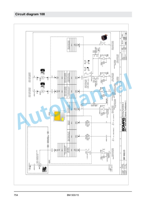 Bomag BM 500-15 Cold Planer Service Manual 00891685 4 Bomag BM 500-15 Cold Planer Service Manual 00891685 - Image 4