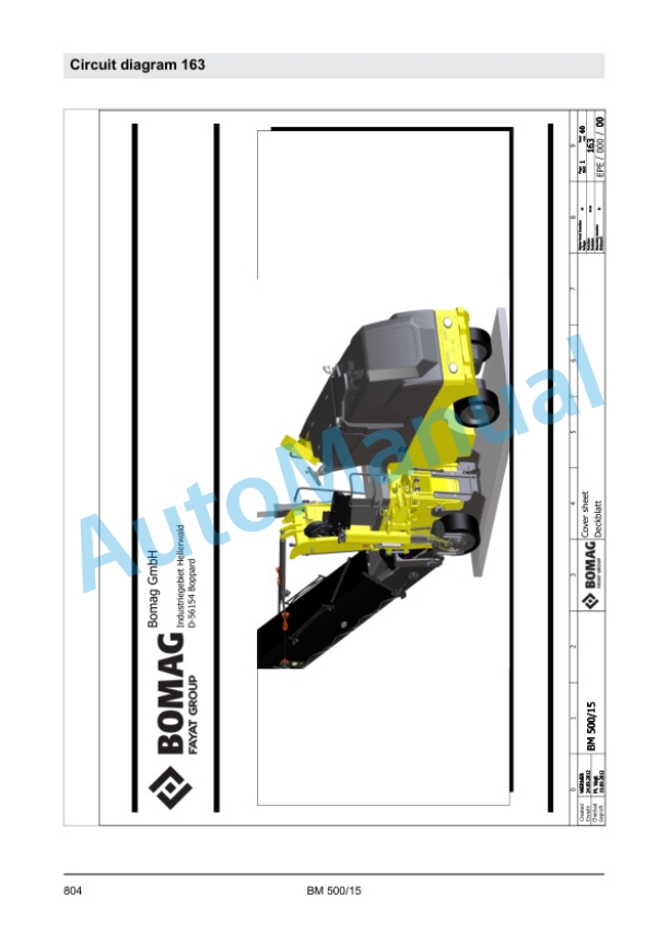 Bomag BM 500-15 Cold Planer Service Manual 00891685 5 Bomag BM 500-15 Cold Planer Service Manual 00891685 - Image 5