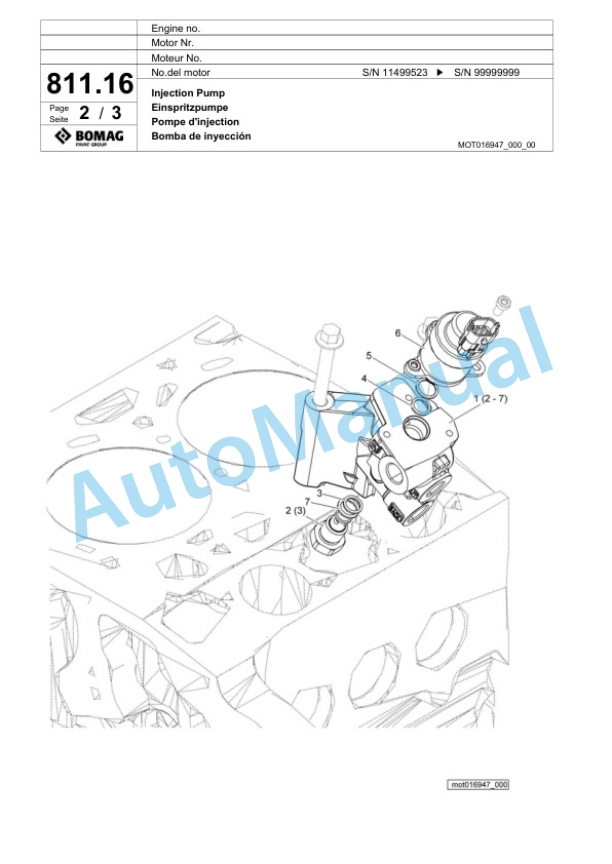 Bomag BM 500-15 Tier4i Cold Milling Planer Spare Parts Catalogue 00824553 4 Bomag BM 500-15 Tier4i Cold Milling Planer Spare Parts Catalogue 00824553-4
