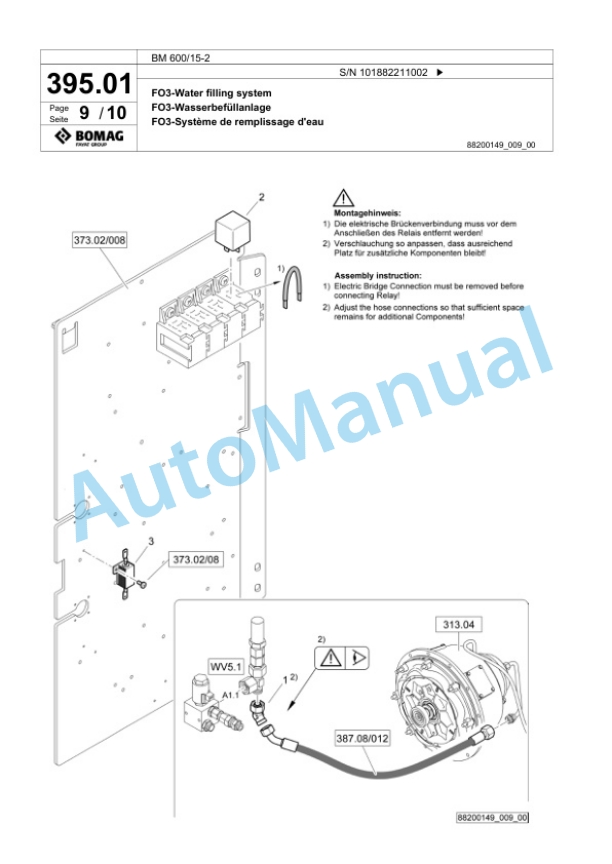 Bomag BM 600-15-2 Cold Milling Planer Spare Parts Catalogue 00826483 3 Bomag BM 600-15-2 Cold Milling Planer Spare Parts Catalogue 00826483-3