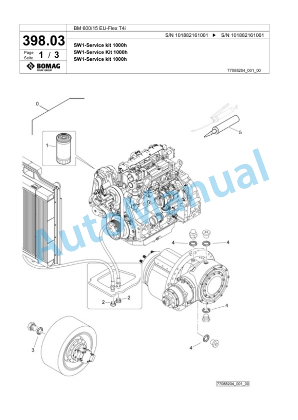 Bomag BM 600-15 EU-Flex T4i Cold Milling Planer Spare Parts Catalogue 00825065 3 Bomag BM 600-15 EU-Flex T4i Cold Milling Planer Spare Parts Catalogue 00825065-3