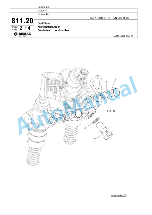 Bomag BM 600-15 EU-Flex T4i Cold Milling Planer Spare Parts Catalogue 00825065 4 Bomag BM 600-15 EU-Flex T4i Cold Milling Planer Spare Parts Catalogue 00825065-4