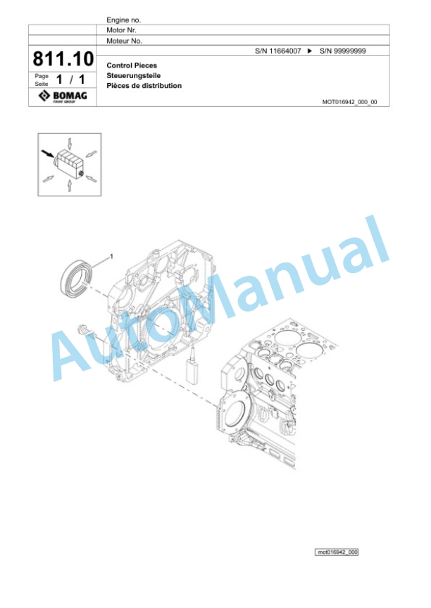 Bomag BM 600-15-PB TIER4I Cold Milling Planer Spare Parts Catalogue 00824745 5 Bomag BM 600-15-PB TIER4I Cold Milling Planer Spare Parts Catalogue 00824745-5