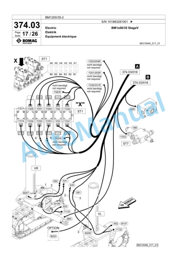 Bomag BM1200-35-2 Cold Milling Planer Spare Parts Catalogue 00826485 2 Bomag BM1200-35-2 Cold Milling Planer Spare Parts Catalogue 00826485-2