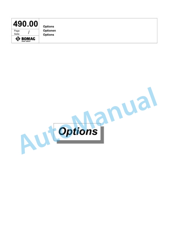 Bomag BMF 2500 L Feeder Spare Parts Catalogue 00825465 5 Bomag BMF 2500 L Feeder Spare Parts Catalogue 00825465-5