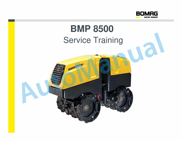 Bomag BMP 8500 Service Training 1 Bomag BMP 8500 Service Training