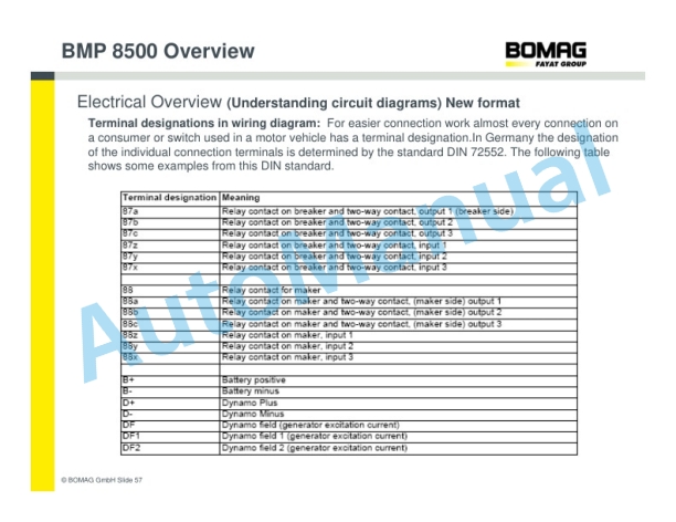 Bomag BMP 8500 Service Training 5 Bomag BMP 8500 Service Training-5