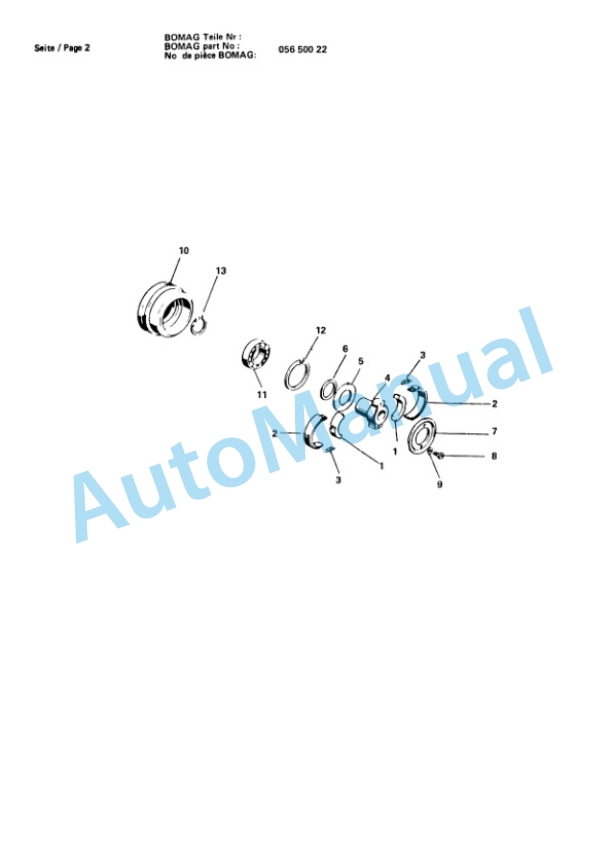 Bomag BP 10-36, BP 15-45 Vibratory Plate Compactor Spare Parts Catalogue 00811810 4 Bomag BP 10-36, BP 15-45 Vibratory Plate Compactor Spare Parts Catalogue 00811810-4