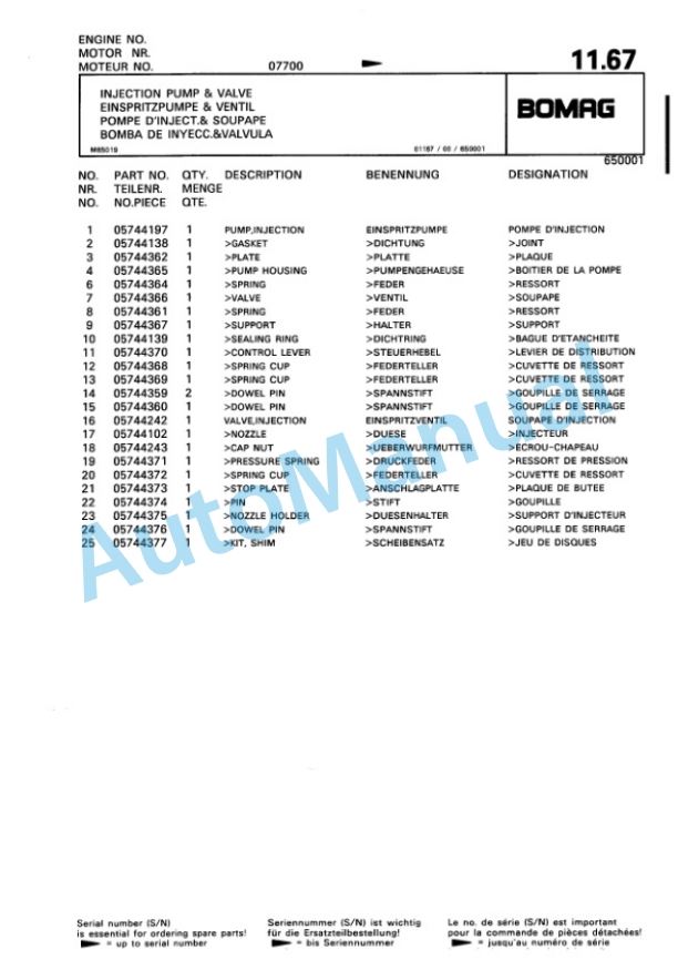 Bomag BP 15-45 D-2 Vibratory Plate Compactor Spare Parts Catalogue 00816300 2 Bomag BP 15-45 D-2 Vibratory Plate Compactor Spare Parts Catalogue 00816300-2