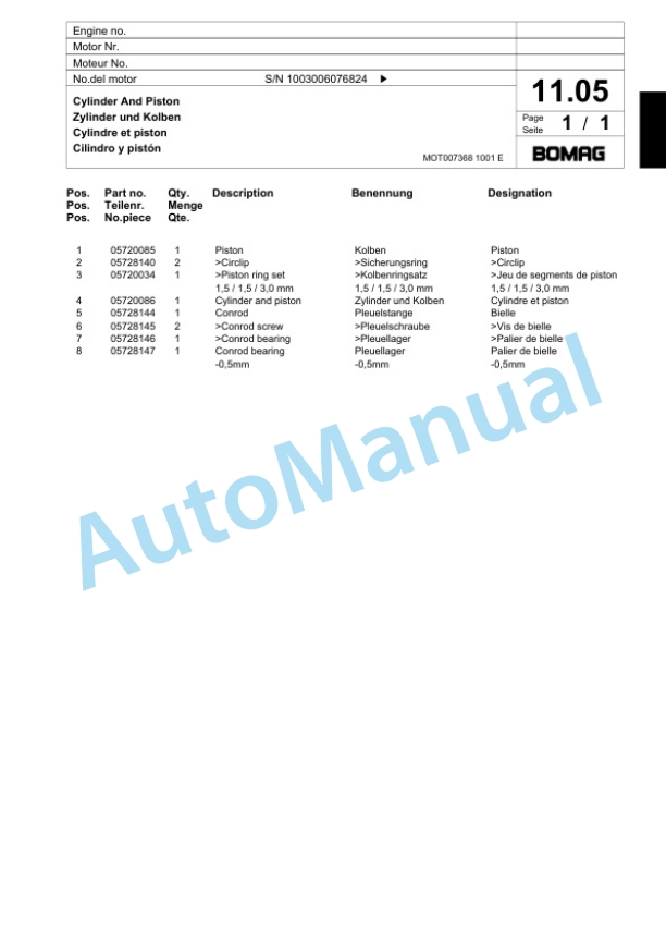 Bomag BP 18-45 D-2 Vibratory Plate Compactor Spare Parts Catalogue 00818275 2 Bomag BP 18-45 D-2 Vibratory Plate Compactor Spare Parts Catalogue 00818275-2
