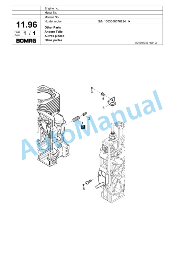Bomag BP 18-45 D-2 Vibratory Plate Compactor Spare Parts Catalogue 00818275 3 Bomag BP 18-45 D-2 Vibratory Plate Compactor Spare Parts Catalogue 00818275-3