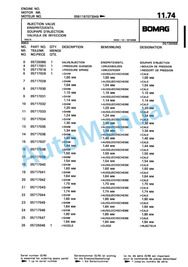 Bomag BP 23-48 D Vibratory Plate Compactor Spare Parts Catalogue 00819922 2 Bomag BP 23-48 D Vibratory Plate Compactor Spare Parts Catalogue 00819922-2