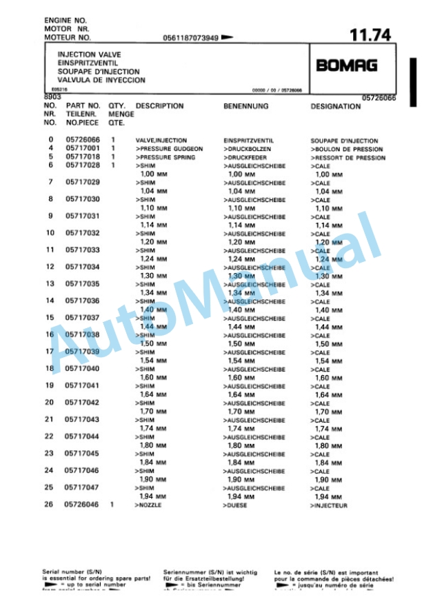Bomag BP 23-60 D Vibratory Plate Compactor Spare Parts Catalogue 00819923 2 Bomag BP 23-60 D Vibratory Plate Compactor Spare Parts Catalogue 00819923-2
