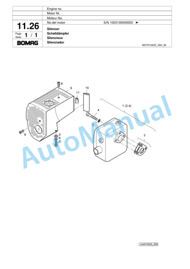 Bomag BP 25-48 D Vibratory Plate Compactor Spare Parts Catalogue 00818461 2 Bomag BP 25-48 D Vibratory Plate Compactor Spare Parts Catalogue 00818461-2
