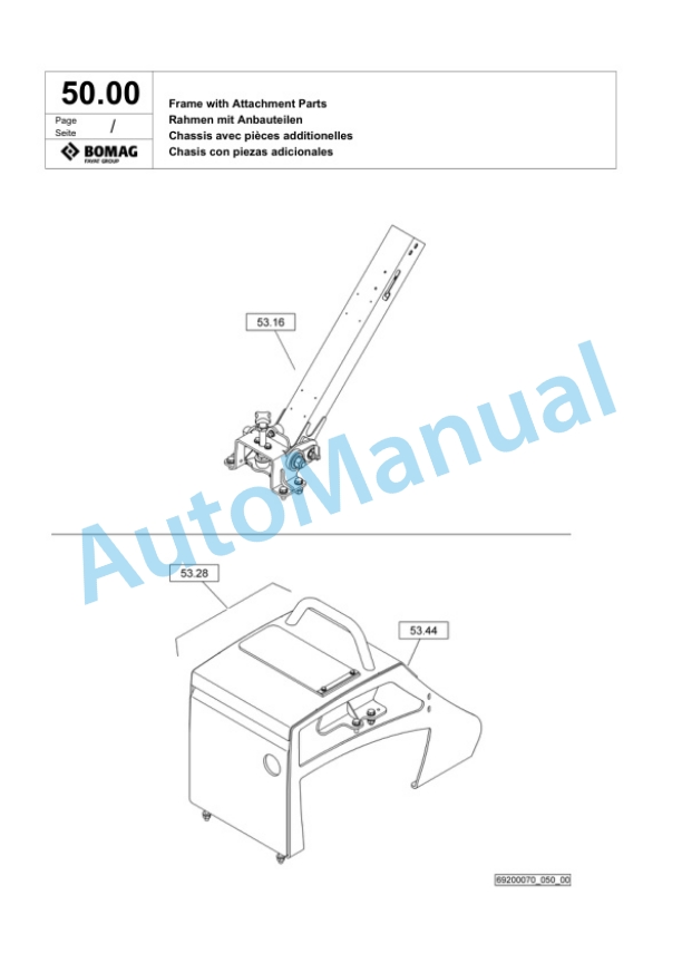 Bomag BPR 25-40 D Vibratory Plate Compactor Spare Parts Catalogue 00824369 3 Bomag BPR 25-40 D Vibratory Plate Compactor Spare Parts Catalogue 00824369-3