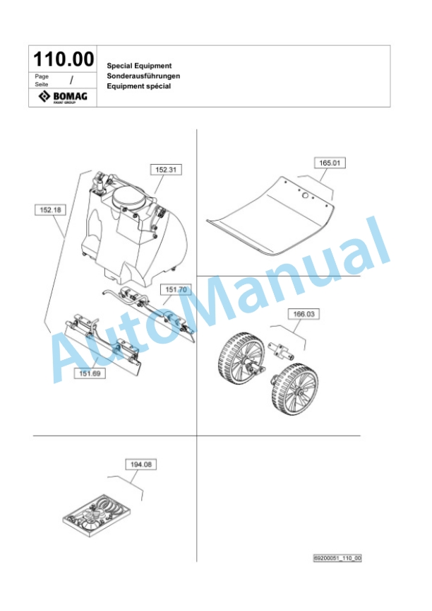 Bomag BPR 25-40 D Vibratory Plate Compactor Spare Parts Catalogue 00825813 5 Bomag BPR 25-40 D Vibratory Plate Compactor Spare Parts Catalogue 00825813-5