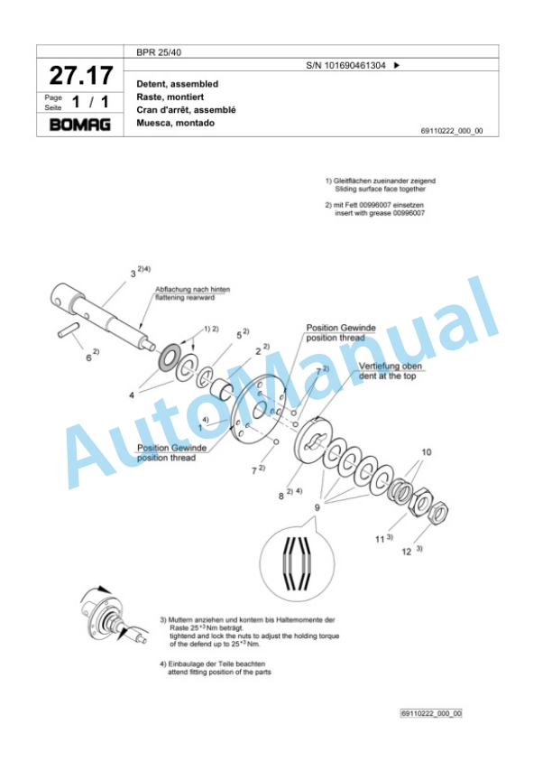 Bomag BPR 25-40 Vibratory Plate Compactor Spare Parts Catalogue 00824077 2 Bomag BPR 25-40 Vibratory Plate Compactor Spare Parts Catalogue 00824077-2