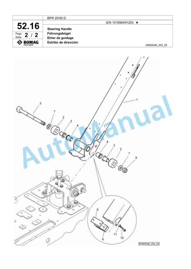 Bomag BPR 25-50 D Vibratory Plate Compactor Spare Parts Catalogue 00818405 3 Bomag BPR 25-50 D Vibratory Plate Compactor Spare Parts Catalogue 00818405-3