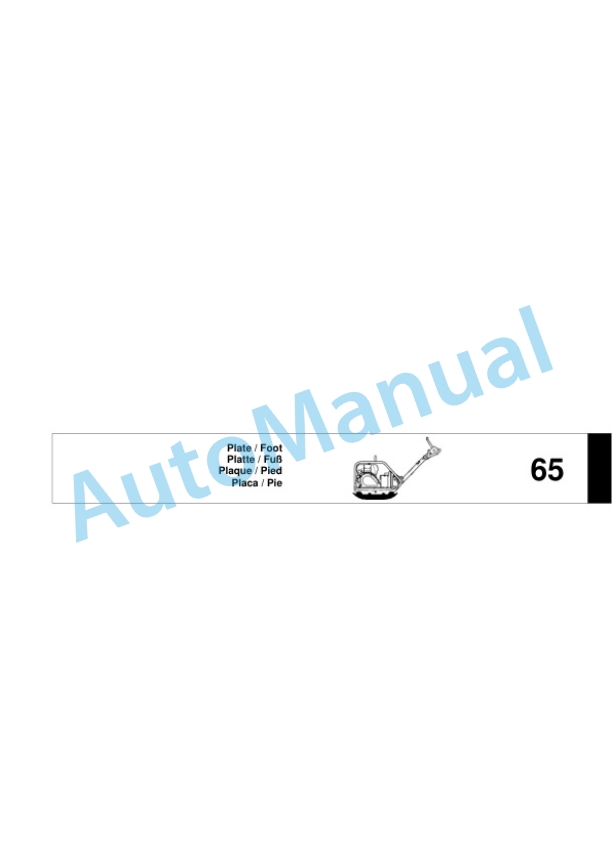 Bomag BPR 25-50 Vibratory Plate Compactor Spare Parts Catalogue 00818401 3 Bomag BPR 25-50 Vibratory Plate Compactor Spare Parts Catalogue 00818401-3