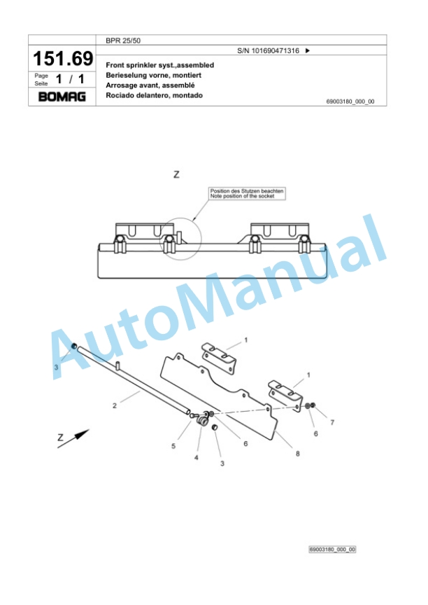 Bomag BPR 25-50 Vibratory Plate Compactor Spare Parts Catalogue 00824079 5 Bomag BPR 25-50 Vibratory Plate Compactor Spare Parts Catalogue 00824079-5