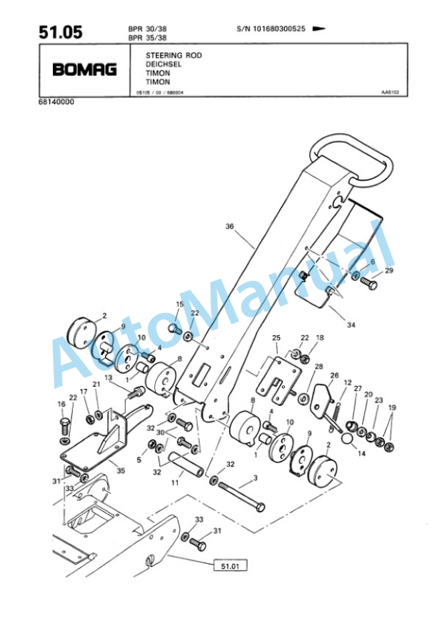 Bomag BPR 30-38, BPR 35-38 Vibratory Plate Compactor Spare Parts Catalogue 00813344 3 Bomag BPR 30-38, BPR 35-38 Vibratory Plate Compactor Spare Parts Catalogue 00813344-3