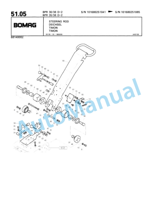 Bomag BPR 30-38 D-2, BPR 35-38 D-2 Vibratory Plate Compactor Spare Parts Catalogue 00810114 5 Bomag BPR 30-38 D-2, BPR 35-38 D-2 Vibratory Plate Compactor Spare Parts Catalogue 00810114-5