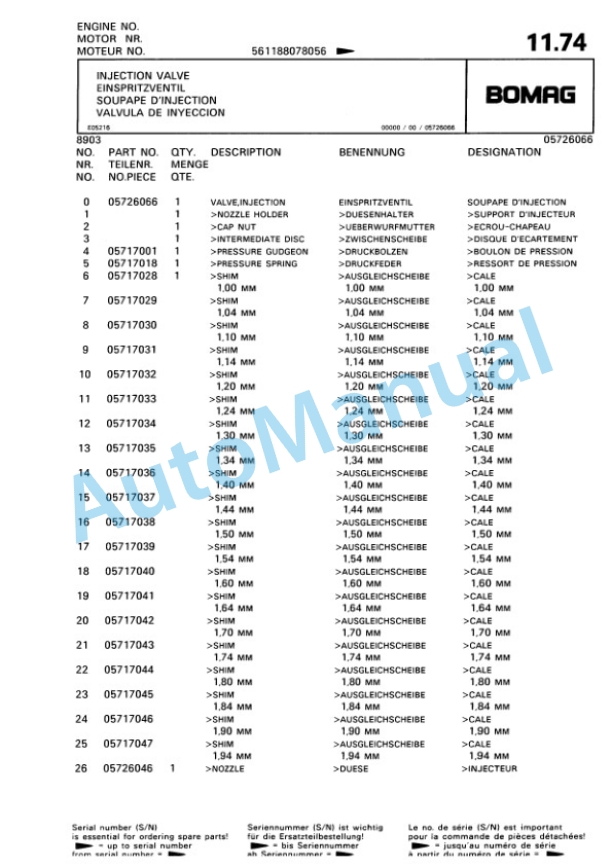Bomag BPR 30-38 D Vibratory Plate Compactor Spare Parts Catalogue 00813345 2 Bomag BPR 30-38 D Vibratory Plate Compactor Spare Parts Catalogue 00813345-2