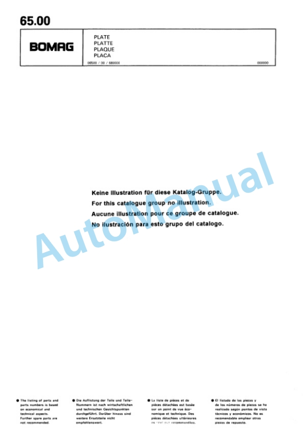 Bomag BPR 30-38 D Vibratory Plate Compactor Spare Parts Catalogue 00813345 4 Bomag BPR 30-38 D Vibratory Plate Compactor Spare Parts Catalogue 00813345-4