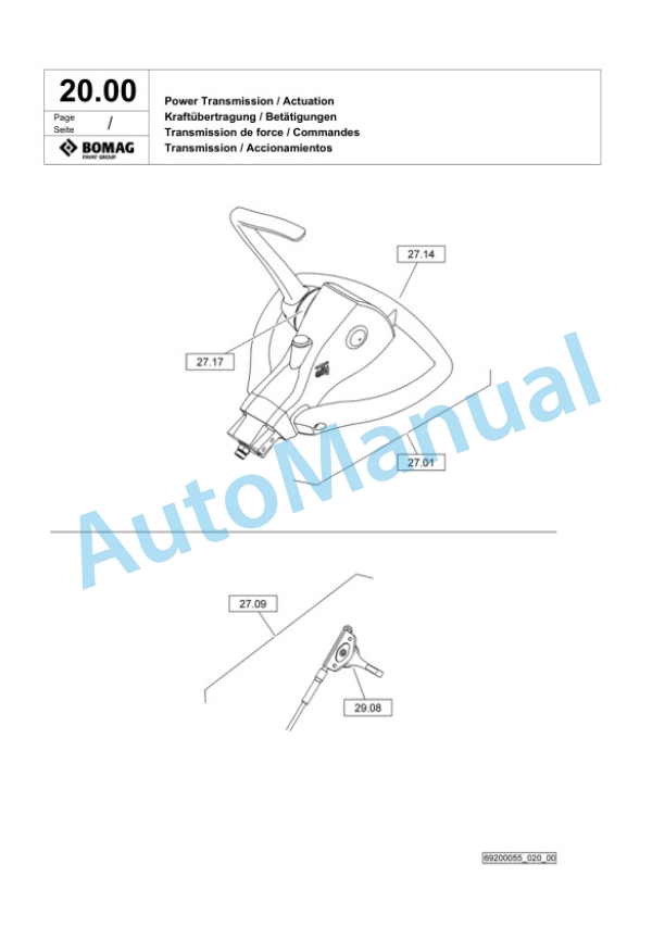 Bomag BPR 35-42 D-E Vibratory Plate Compactor Spare Parts Catalogue 00824313 2 Bomag BPR 35-42 D-E Vibratory Plate Compactor Spare Parts Catalogue 00824313-2