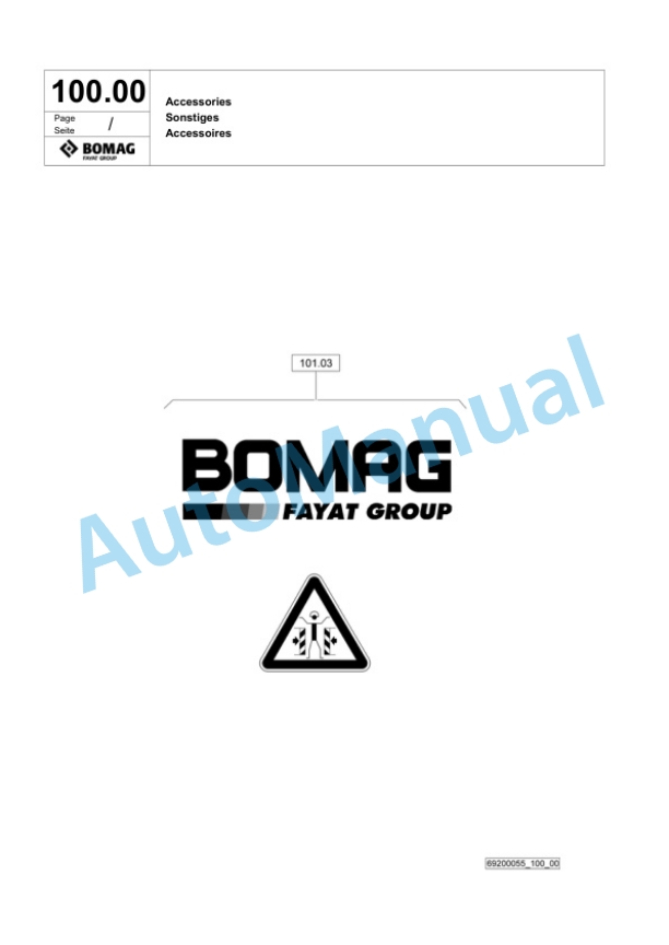 Bomag BPR 35-42 D-E Vibratory Plate Compactor Spare Parts Catalogue 00824771 5 Bomag BPR 35-42 D-E Vibratory Plate Compactor Spare Parts Catalogue 00824771-5