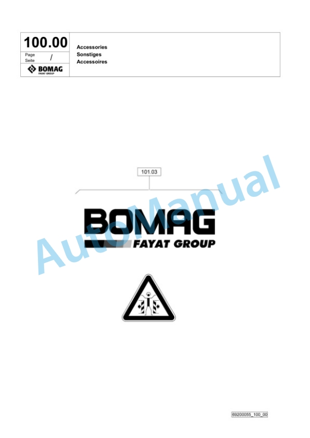 Bomag BPR 35-42 D-E Vibratory Plate Compactor Spare Parts Catalogue 00826515 5 Bomag BPR 35-42 D-E Vibratory Plate Compactor Spare Parts Catalogue 00826515-5