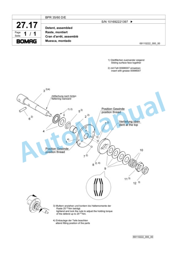 Bomag BPR 35-60 D-E Vibratory Plate Compactor Spare Parts Catalogue 00818763 2 Bomag BPR 35-60 D-E Vibratory Plate Compactor Spare Parts Catalogue 00818763-2