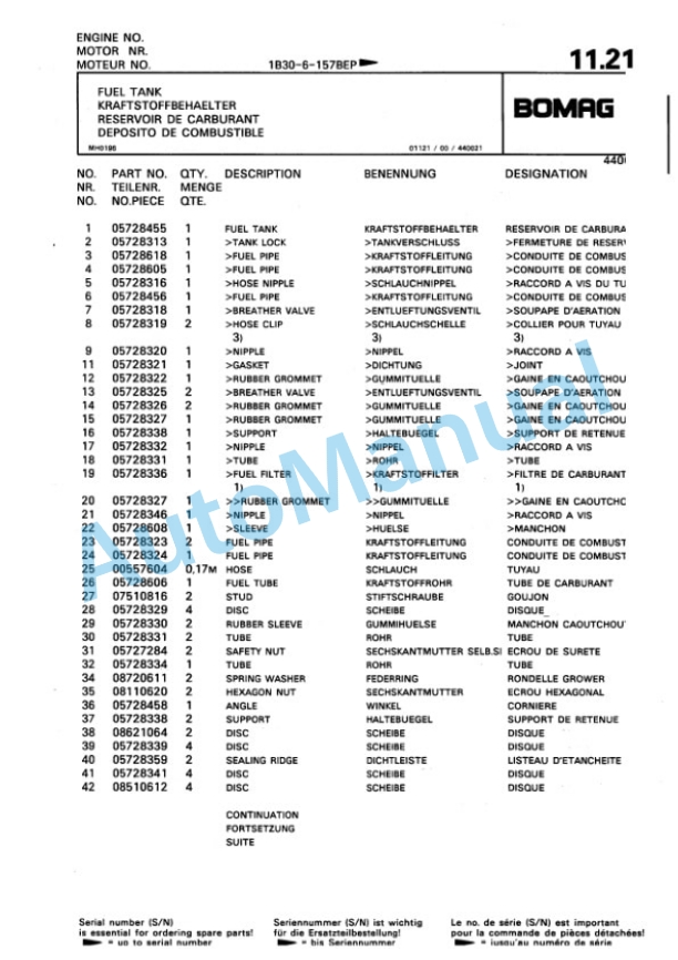 Bomag BPR 40-45 D-2, BPR 45-45 D-2 Vibratory Plate Compactor Spare Parts Catalogue 00816407 2 Bomag BPR 40-45 D-2, BPR 45-45 D-2 Vibratory Plate Compactor Spare Parts Catalogue 00816407-2