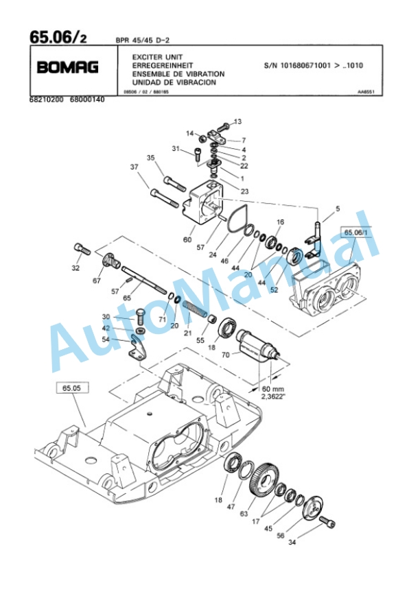 Bomag BPR 40-45 D-2, BPR 45-45 D-2 Vibratory Plate Compactor Spare Parts Catalogue 00819907 4 Bomag BPR 40-45 D-2, BPR 45-45 D-2 Vibratory Plate Compactor Spare Parts Catalogue 00819907-4