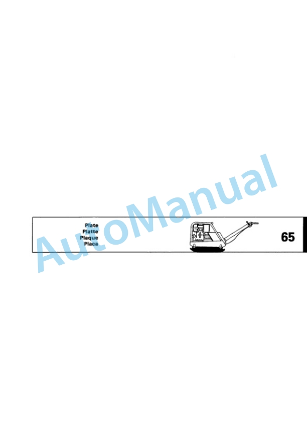 Bomag BPR 40-45 D-3, BPR 45-45 D-3 Vibratory Plate Compactor Spare Parts Catalogue 00811421 5 Bomag BPR 40-45 D-3, BPR 45-45 D-3 Vibratory Plate Compactor Spare Parts Catalogue 00811421-5