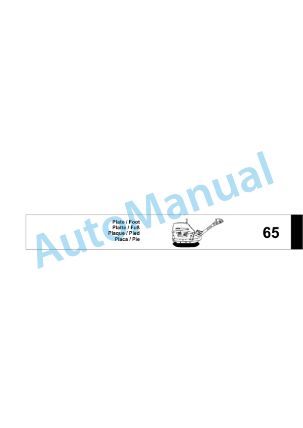 Bomag BPR 45-55 D Vibratory Plate Compactor Spare Parts Catalogue 00817977 4 Bomag BPR 45-55 D Vibratory Plate Compactor Spare Parts Catalogue 00817977-4