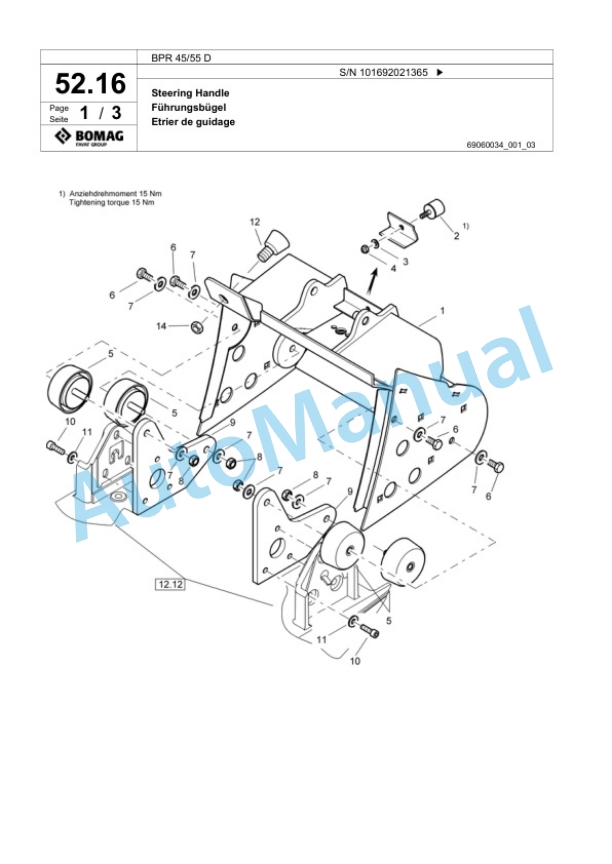 Bomag BPR 45-55 D Vibratory Plate Compactor Spare Parts Catalogue 00817979 2 Bomag BPR 45-55 D Vibratory Plate Compactor Spare Parts Catalogue 00817979-2